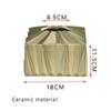 Rectangular Tissue Box Cover, Dispenser, Tissue Box, Creative Simple Waterproof Home Hotel Living Room Coffee Table Tissue Box (Color : Gold) view 4