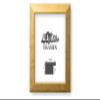 US Art 8x12 - Inch Picture Frame, Smooth Wrapped Finish, 1.25 - Inch Wide Flat, Antique Gold, 100% American Wood Composite MDF view 2