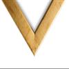 US Art 8x12 - Inch Picture Frame, Smooth Wrapped Finish, 1.25 - Inch Wide Flat, Antique Gold, 100% American Wood Composite MDF view 3