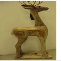Allstate Reindeer 28" Wooden with Silver Antlers