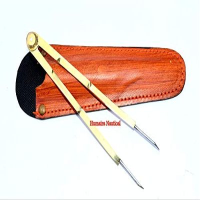 Aaban Nautical 6" Navigation Compass Divider with Steel Needle Points with Cover A