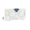 Amazon Basics Twin Window Fan with Reversible Airflow, 3 Speeds, Exhaust, Expandable Side Panel, Digital Control, 9 inch, 78W, White view 1