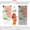 Gel III Nail Salon Sign Advertising Marketing Dcor Vertical (Perforated 70/30 See-Through Window Vinyl [Outdoors], 48H x 32W) view 3