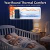 Deconovo 100% Blackout Curtains with Black Liner, Thermal Insulated NoiseReducing Grommet Drapes, DoubleLayer Room Darkening for Bedroom, Nursery, Home Office, 2 Panels, Navy, 52W x 84L view 3