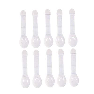 Child Safety Locks 20pcs Kids Safety Locks Cabinet Locks Child Safety Drawer Locks for Refrigerators Doors White Cabinet Child Safety Locks