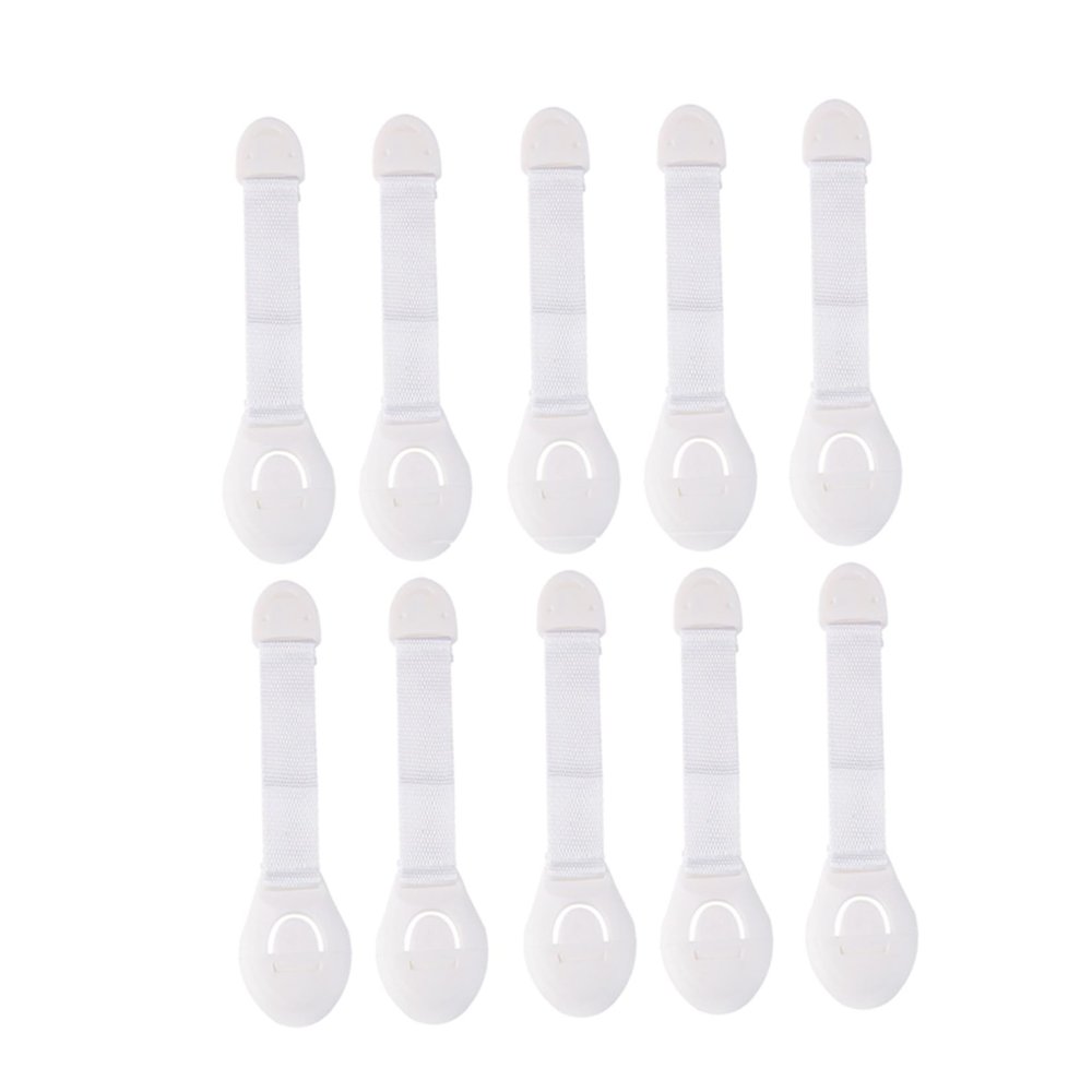 Child Safety Locks 20pcs Kids Safety Locks Cabinet Locks Child Safety Drawer Locks for Refrigerators Doors White Cabinet Child Safety Locks
