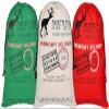 AOOTOOSPORT 3 Pcs Large Santa Sacks Christmas Canvas Bag with Drawstrings, Extra Large Reusable Santa Sack for Gifts, Christmas Halloween Thanksgiving New Year Party Supplies - Size 27.5 x19.5 Inch view 1