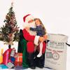 AOOTOOSPORT 3 Pcs Large Santa Sacks Christmas Canvas Bag with Drawstrings, Extra Large Reusable Santa Sack for Gifts, Christmas Halloween Thanksgiving New Year Party Supplies - Size 27.5 x19.5 Inch view 2