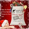 AOOTOOSPORT 3 Pcs Large Santa Sacks Christmas Canvas Bag with Drawstrings, Extra Large Reusable Santa Sack for Gifts, Christmas Halloween Thanksgiving New Year Party Supplies - Size 27.5 x19.5 Inch view 4