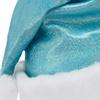 SeasonsTrading Sparkly Light Blue Santa Hat - Teen Adult Christmas Costume Party view 2