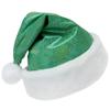 SeasonsTrading Sparkly Green Santa Hat - Teen Adult Christmas Costume Party view 1