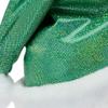SeasonsTrading Sparkly Green Santa Hat - Teen Adult Christmas Costume Party view 2