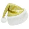 SeasonsTrading Sparkly Yellow Santa Hat - Fun Child Teen Adult Christmas Costume view 1