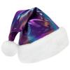 SeasonsTrading Metallic Rainbow Santa Hat - Teen Adult Christmas Costume Party view 1