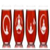 C M Yoga Stemless Wine Glass Set - Yoga Themed Gift for Women and Men - 4 Pieces view 3