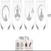 C M Yoga Stemless Wine Glass Set - Yoga Themed Gift for Women and Men - 4 Pieces view 4