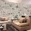 Lependor Removable Self Adhesive Printed Stick Wall Paper Peel and Stick Decorative Shelf Drawer Liner Roll- 17.71" X 393" (17.71" X 32.8 ft, Newspaper) view 4