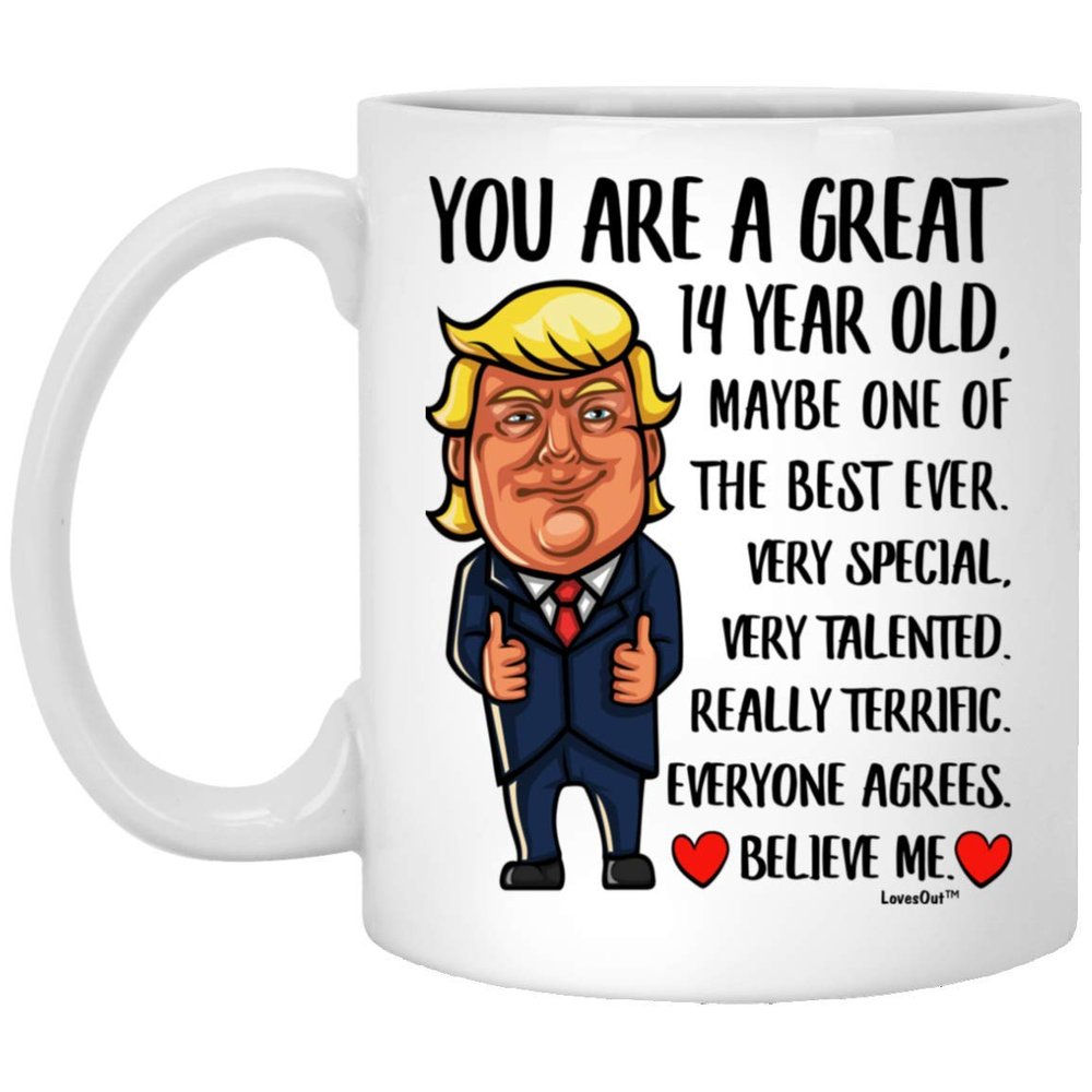 14th Birthday Gifts For Boys Girls Turning 14 Years Old Funny Coffee Mugs With Quotes White Cups Ceramic 11 oz