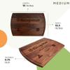 Award of Recognition-Personalized Wooden Cutting Board for Kitchen Juice Groove Natural Custom Engraved in USA, Teacher Appreciation, Graduation Retirement Coach Boss (Walnut 10.5x16 Inch) view 2