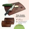 Award of Recognition-Personalized Wooden Cutting Board for Kitchen Juice Groove Natural Custom Engraved in USA, Teacher Appreciation, Graduation Retirement Coach Boss (Walnut 10.5x16 Inch) view 4