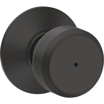SCHLAGE B&B KNOB BOWRY MTTE BLK