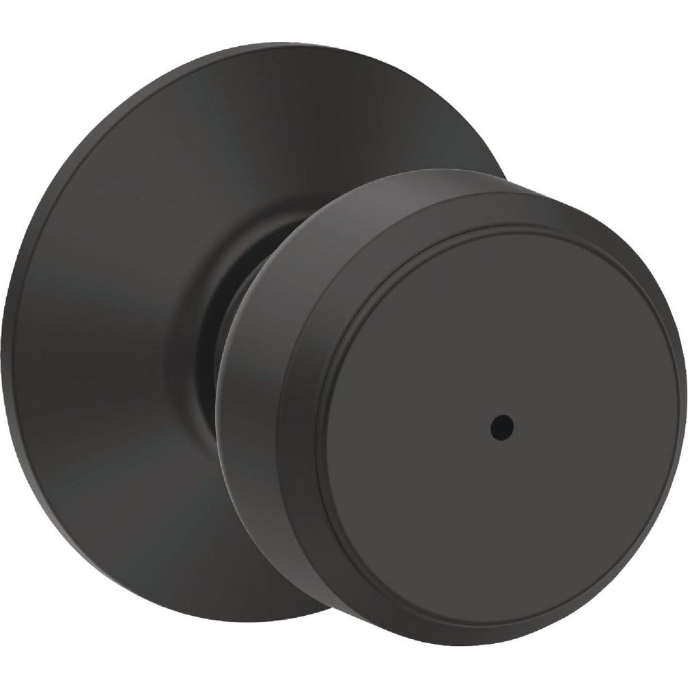SCHLAGE B&B KNOB BOWRY MTTE BLK