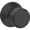 SCHLAGE B&B KNOB BOWRY MTTE BLK view 1