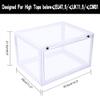 K.T.Z Magnetic Side Open Transparent Plastic Storage Shoe Box Stackable Foldable Storage Shoe Box Sneaker Storage Box Clear Plastic Shoe Boxes Size:14.2X11X8.7 Inch (D Style Transparent, 10 PCS) view 2