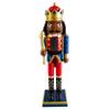 Nutcracker Ballet Gifts, King Nutcracker Christmas Ornaments, African American Wooden Figure Decoration with Metallic Red and Gold Uniform for Holiday Home Decor, Ideal Xmas Ornament, Large, 14 Inch view 1
