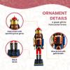 Nutcracker Ballet Gifts, King Nutcracker Christmas Ornaments, African American Wooden Figure Decoration with Metallic Red and Gold Uniform for Holiday Home Decor, Ideal Xmas Ornament, Large, 14 Inch view 3