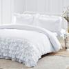 Kanak Bedding Half Ruffle Duvet Set 400-TC 100% Organic Cotton 5-pcs Duvet Cover with Zipper Closer & 4PC Pillow Covers. view 3