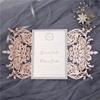 AOLISPRN Laser Cut Hollow Rose with Ribbon Wedding Invitations Cards for Wedding, Baby Shower, Birthday Invite view 3
