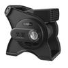 Lasko Portable Utility Fan, 12 289 CFM Pivoting High Velocity Air Mover Blower Fan, 3 Speeds, 2 Accessory Outlets 120V, Black, U12104 view 1
