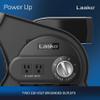 Lasko Portable Utility Fan, 12 289 CFM Pivoting High Velocity Air Mover Blower Fan, 3 Speeds, 2 Accessory Outlets 120V, Black, U12104 view 3