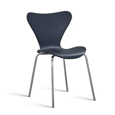 RXBFD Comfortable Chair Mid-Century Modern PP Plastic Dining Chair with Metal Legs, Ergonomically Designed Comfort Curve, for Living Room/Cafe/Lounge/Study Room/Dining Room/Pub Leisure Chair