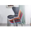 RXBFD Comfortable Chair Mid-Century Modern PP Plastic Dining Chair with Metal Legs, Ergonomically Designed Comfort Curve, for Living Room/Cafe/Lounge/Study Room/Dining Room/Pub Leisure Chair view 2