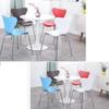 RXBFD Comfortable Chair Mid-Century Modern PP Plastic Dining Chair with Metal Legs, Ergonomically Designed Comfort Curve, for Living Room/Cafe/Lounge/Study Room/Dining Room/Pub Leisure Chair view 4