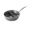 Nordic Ware 2-in-1 Divided Sauce Pan, 9.5 Inch, Silver view 1
