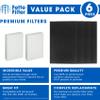 Fette Filter - True HEPA H13 Filter R Compatible with Honeywell Purifier HPA200 HPA200C HPA201 HA202 HPA204 HPA204C HPA250 HPA250B HPA250BC HPA3200 HPA5200 Series # HRF-ARVP200 Filter R PreFilter A view 2