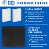 Fette Filter - True HEPA H13 Filter R Compatible with Honeywell Purifier HPA200 HPA200C HPA201 HA202 HPA204 HPA204C HPA250 HPA250B HPA250BC HPA3200 HPA5200 Series # HRF-ARVP200 Filter R PreFilter A view 3