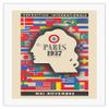 1937 International Exhibition - Paris France - Arts and Techniques - Vintage Exhibition Poster by Jean Carlu - Fine Art Rolled Canvas Print 20in x 26in view 1