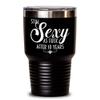 10th Anniversary Tumbler Still Sexy As Fuck After Ten Years For Wife or Girlfriend Funny 20oz or 30Oz. Hot Cold Cup for Women view 2