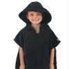 Kids Hooded Towel Swimming Robe Surf Beach Poncho in Microfiber w Adjustable Sleeves (Choose Color) (Aqua, Child) view 2