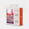 Monarque Ceramic Drink Coasters, Set of Four (Pink Flamingos) view 2