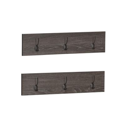 Afton 3-Hook Coat Rack (2 Pack)
