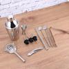 1 Set Stainless Steel Cocktail Kit Wooden Base Cocktail Mixing Kit Drink Mixer Bartender Tools (550ML) view 3