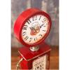 Akizuki Boeki Black Gulf Table Clock W 5.4 x D 3.0 x H 13.8 inches (13.7 x 7.5 x 35 cm), Table Clock, Gas Pump, EA180148GAK-BK view 4