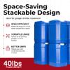 Legacy Food Storage Emergency Water Storage Containers, Long Term 5 Gallon Water Tank - 6 Stackable Food Grade Tanks Included, for Camping, Prepping, Survival - 30 Gallon Total Capacity view 3