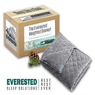 15 lb. Everested Deep-Sleep Weighted Blanket with Luxurious Minky Cover
