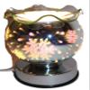 3D Snowflakes Touch Lamp - Globe Shape, Beautiful Design, Oil Warmer in Multicolors Color (Silver) view 1